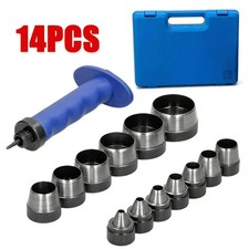 14PCS 5-35mm Hollow Punch Set DIY Wad Hole Punching Hollow Leather Gasket Paper