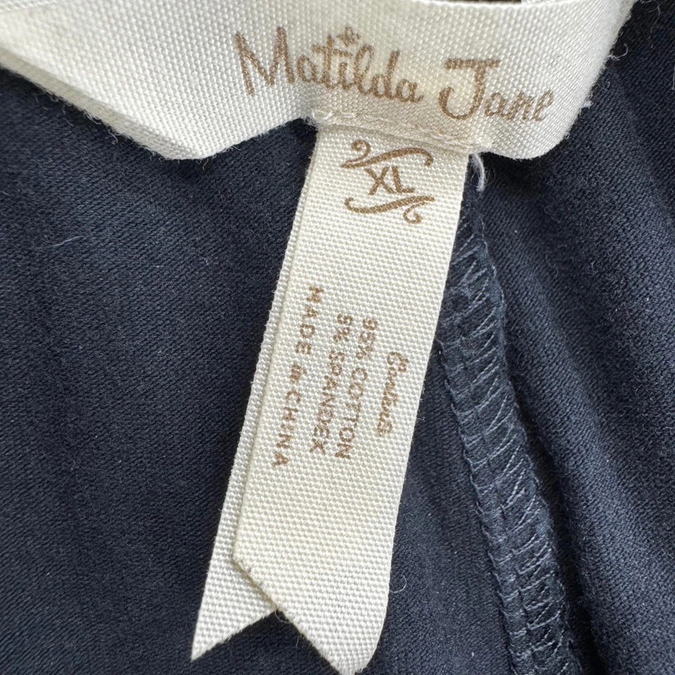 Pantalón Matilda Jane Mujer Finn Talla XL Lote de 2 Negro Azul Pull On Comfort Elástico Foto 2 de 4