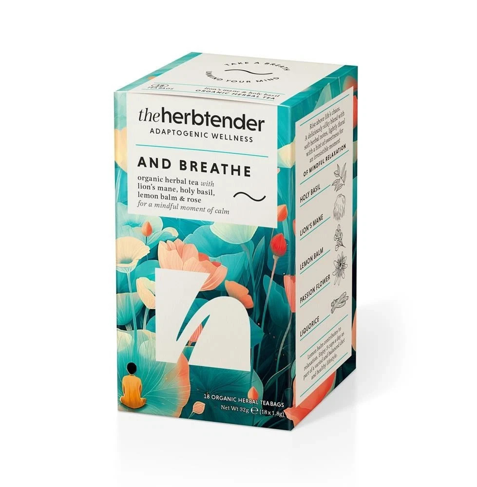 The Herbtender Organic Herbal Tea - And Breathe 18bag