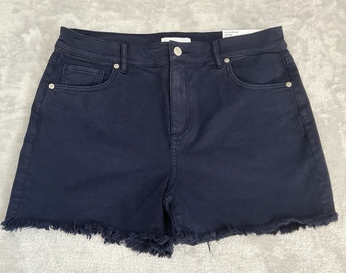 LOFT Denim Shorts Womens Sz 29 The Cut Off Made and Loved High Rise Frayed NWT