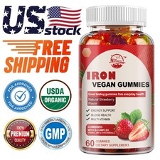 Iron Supplements - with Vitamin C - Absorbs Easily Raise Hemoglobin Levels