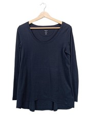 MARC CAIN Longsleeve Damen Shirt Gr. DE 38 blau Casual-Look