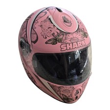 Shark S800 Pink Butterfly Biker Helmet