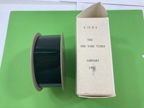 January 1907 ~ The Complete New York Times On Microfilm A Time Capsule On Film
