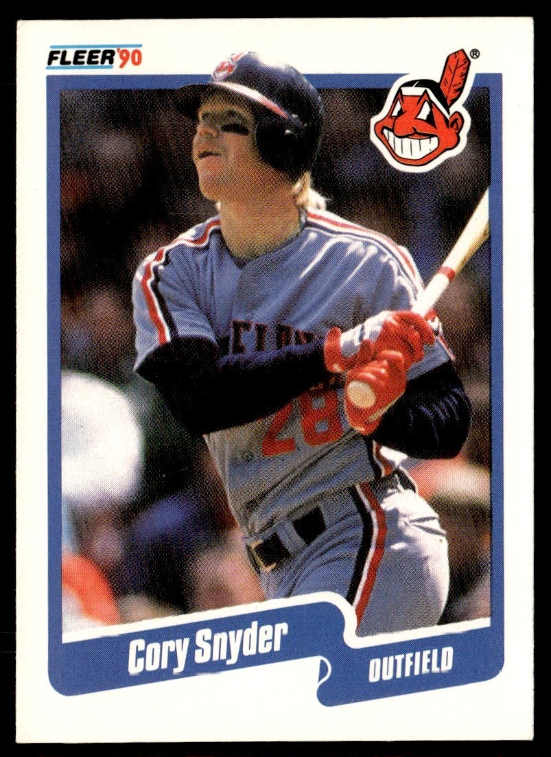1990 Fleer Cory Snyder Cleveland Indians #502