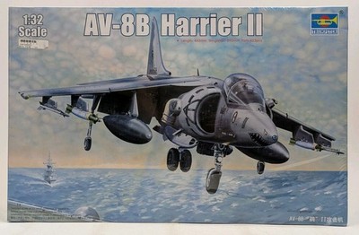 AV-8B Harrier II 1/32 Scale Model Kit Trumpeter #02229 Fighter Jet ~ NEW SEALED