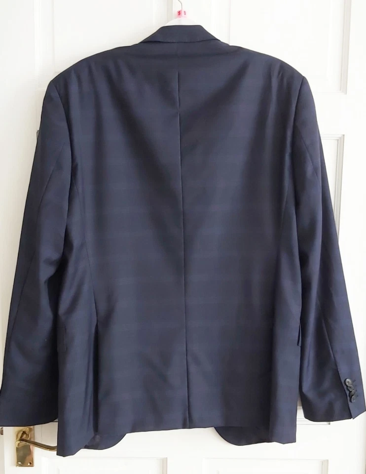 Mens Hugo Boss Smart Single Breast Jacket Blue Stripes 42 UK BNWT - Image 3 of 4