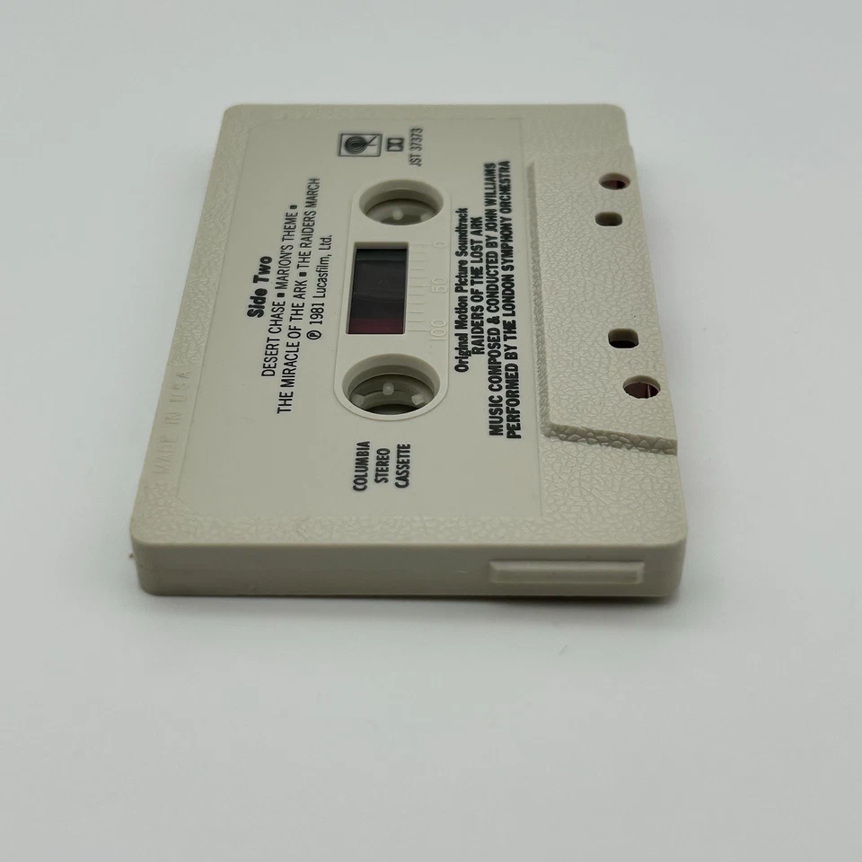 Raiders of the Lost Ark Soundtrack (Cassette Tape 1981, Indiana Jones) JST 37373 - Image 4 of 4