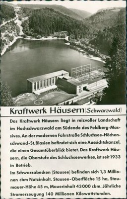 Postcard Power Station Houses Black Forest (No.9531)