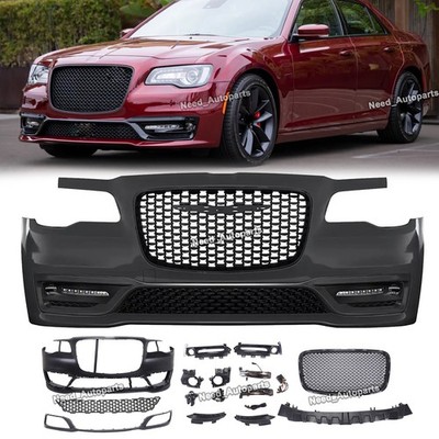 Front Bumper Grille Kits For 2015-2023 Chrysler 300C 300 C SRT8 SRT 8 With LED