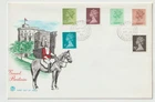30/1/1980 UK GB FDC - Machins: 4p, 12p, 13 1/2p, 17p, 17 1/2p, 75p - Yatton Bris