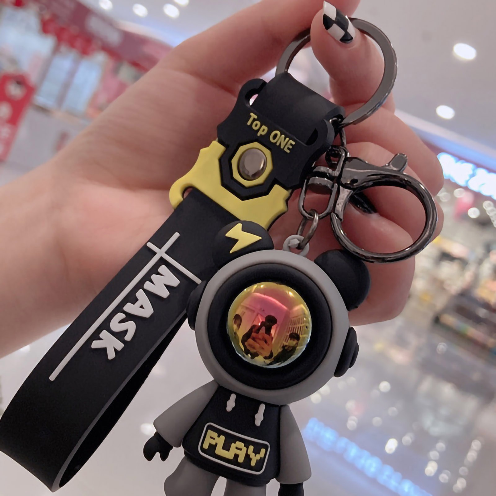Keychain Pendant Cute Cartoon Keyring Environment Friendly Car Key Pendant