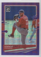 2020 Panini Donruss Optic FOTL Purple Pandora Prizm 63/99 Stephen Strasburg 9o3
