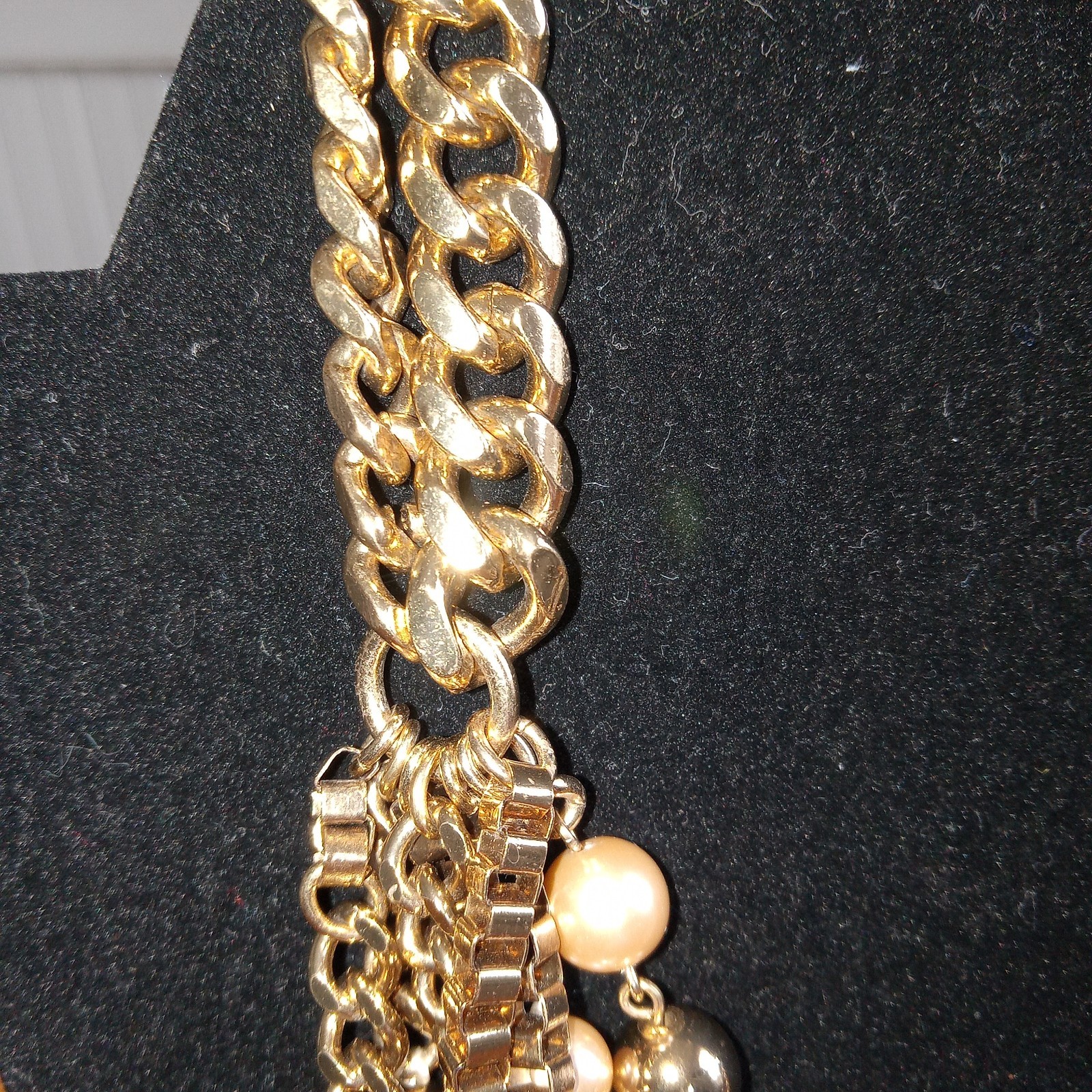 Stella + Dot Multistrand Statement Champaign Gold… - image 9