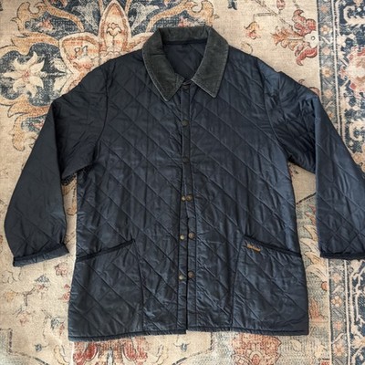 Barbour Navy Men's Heritage Liddesdale Quilted Jacket | Size 2XL | Vintage