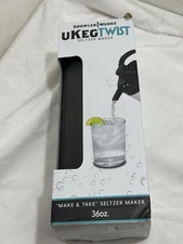 Growler Werks uKeg Twist Seltzer maker Black 36oz New In Box