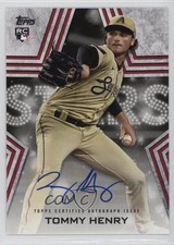 2023 Topps Series 1 Baseball Stars Auto Tommy Henry #BSA-TOH Auto 10ip