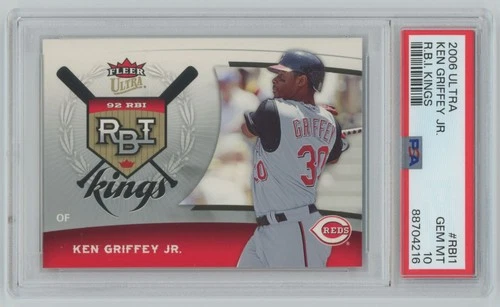Ken Griffey Jr. 2006 Fleer Ultra RBI Kings PSA 10 #RBI1 Cincinnati Reds