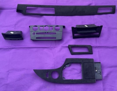 BMW 5 E60 E61 Silver Interior Trim Kit PRE LCI CCC Center Console Panel Moldings