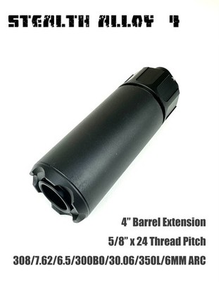 VeilStrike 4'' Bronze 5/8''x24 Muzzle Brake Extension Tube for GBB