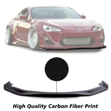Brand New Fits 13-16 Scion FRS FR-S Style Front Bumper Lip - Carbon Print