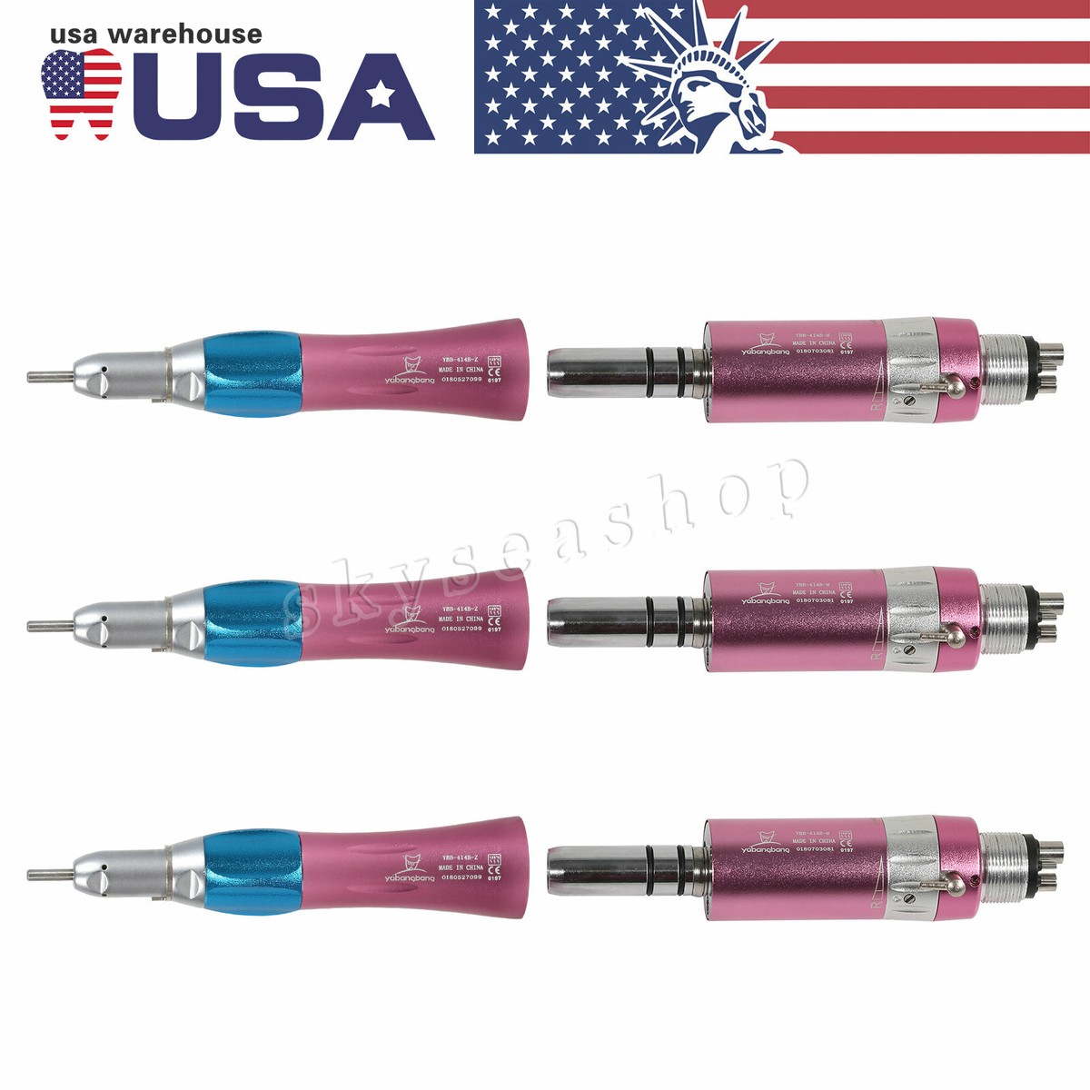 ［新品・未開封】Fabulous A Lekarka 1-3x NSK Style Dental Slow/Low Speed Straight Handpiece / Air