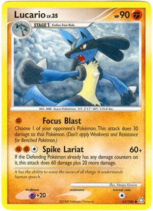 Pokemon Legends Awakened Uncommon Card - Lucario 61/146