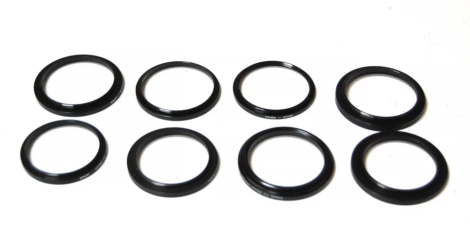 Eight Assorted Filter Adapters Step Up Rings Tiffen Rilex - Image 2 of 2