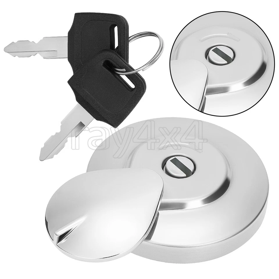 Fuel Gas Cap & Lock Key For Honda VTX1300C VTX1300R VTX1300S VTX1300T 2003-2009 - Image 2 of 4