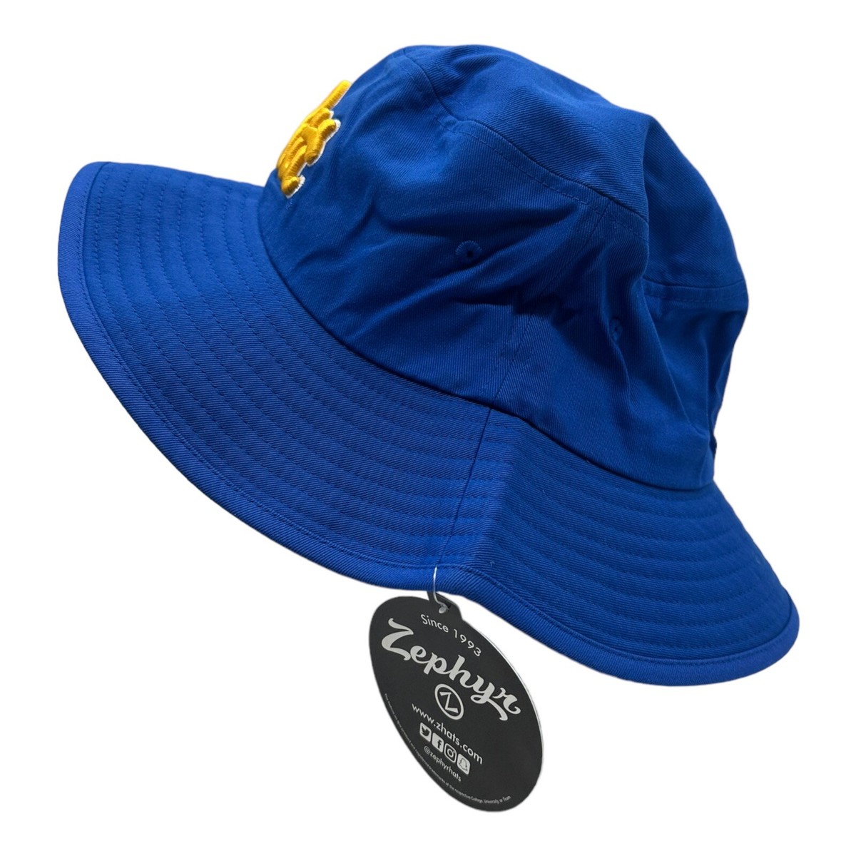 NWT Zephyr Pittsburgh Panthers NCAA Blue Bucket Hat w/ Chin Strap