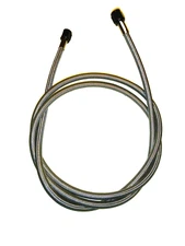 6AN NITROUS OXIDE LINE 48" STAINLESS STEEL BRAIDED BLACK ENDS 