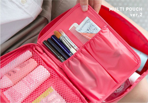 Travel Toiletry Bag Luggage Organiser Multi Pouch Water Resistance Light Makeup - Picture 10 of 22
