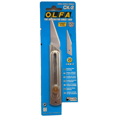 Olfa CK-2 Craft or Garden Knife: Stainless Steel, Made in Japan  (USA SHIPPER)