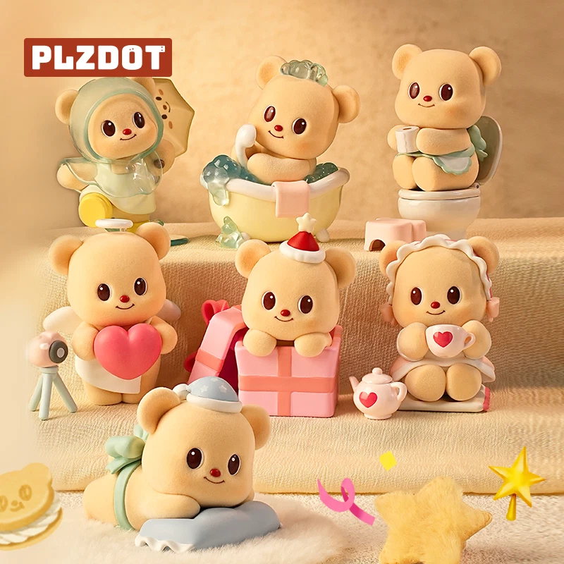 【タイ限定新作】6種+1種　Butterbear ぬいぐるみセット Plzdot x Butterbear Leisure time Series Blind Box Figrues Toy New