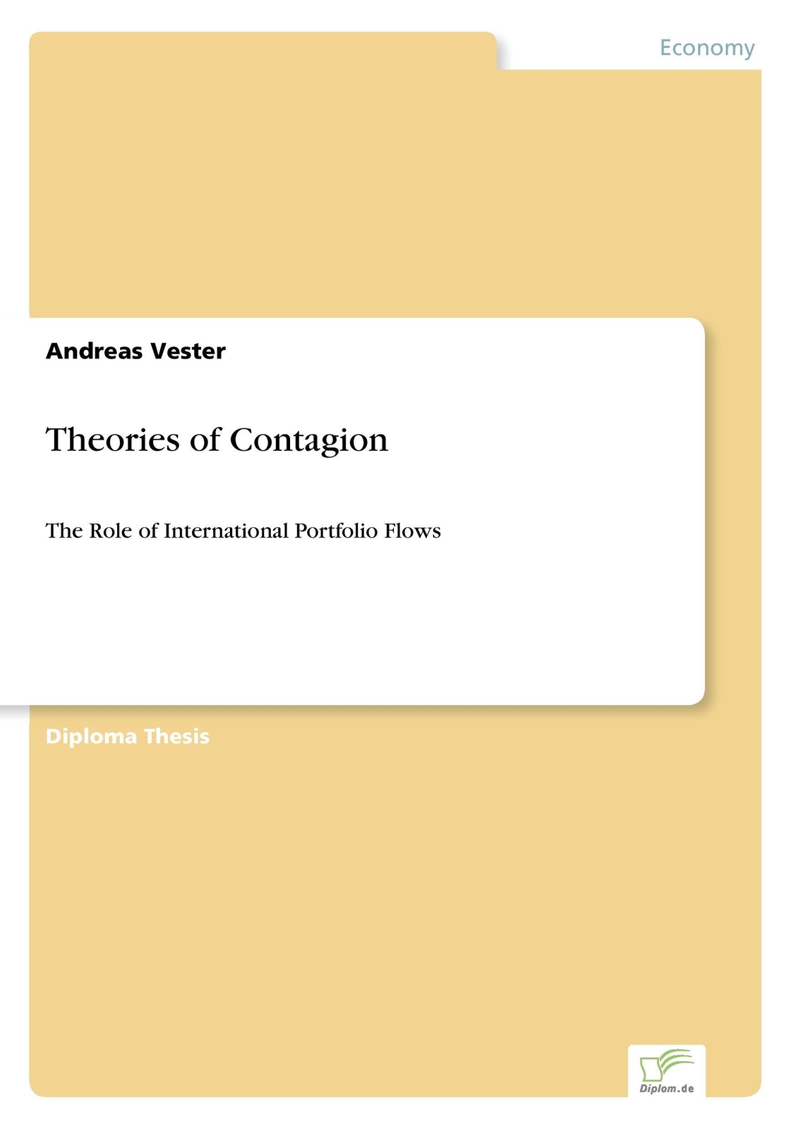 Thumbnail - Andreas Vester | Theories Of Contagion | Taschenbuch | Englisch (2006)