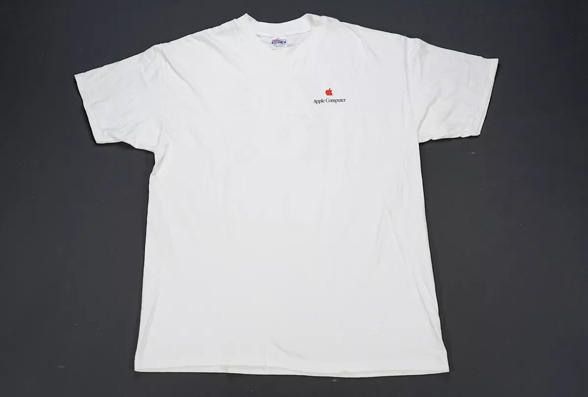Rare VTG Apple Computer MacWorld SF Mac OS Collaborate 1998 T Shirt 90s White XL