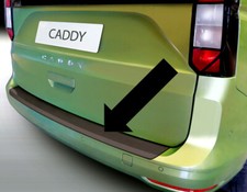 Ladekantenschutz schwarz VW Caddy V mit Polypropylenstoßstange ab Bauj. 10.2020-