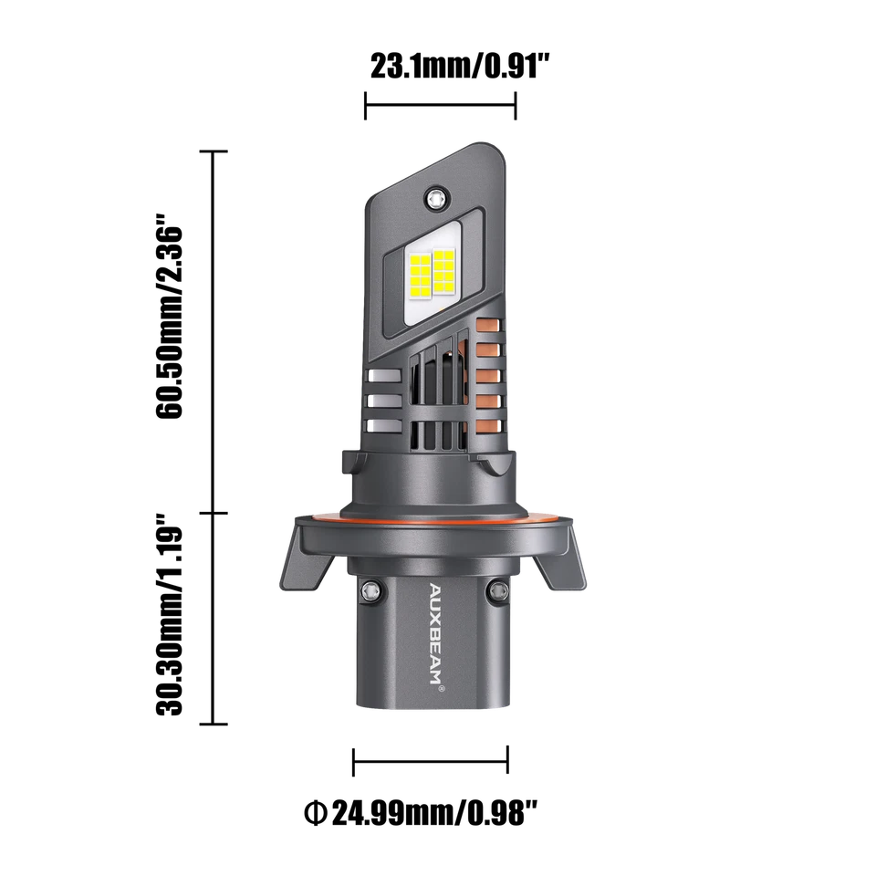 Faro LED alto bajo 6000 k para Jeep Renegade 2015-2023 AUXBEAM Canbus H13 9008 Foto 2 de 4