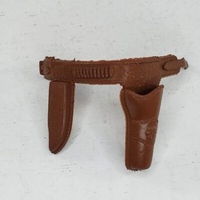 Vintage Johnny West Holster Sheath Gun Knife Brown Replacement Part