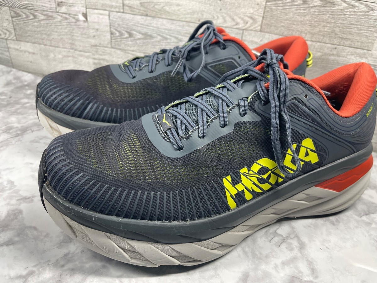 Hoka‎ One One Bondi 7 Men\'s 10 Running Shoes Gray Gym Athletic Sneakers✅ HOKA Clifton 10 A trusted trainer for daily runs, this next  main image 2