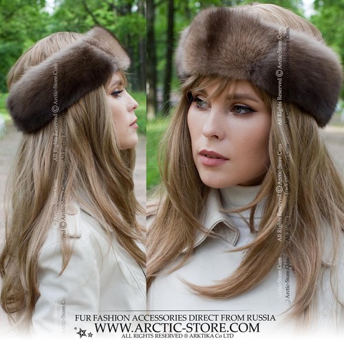 Barguzin Sable fur Russian Headband 