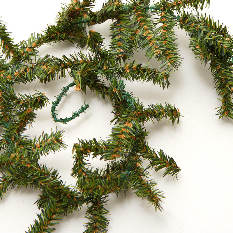 18 Feet of Mini Artificial Canadian Pine Roping Garland | eBay
