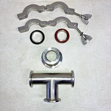 KF25 Seal Valve With Clamps Sets For Digivac Vacuum Pump Gauge Accessories