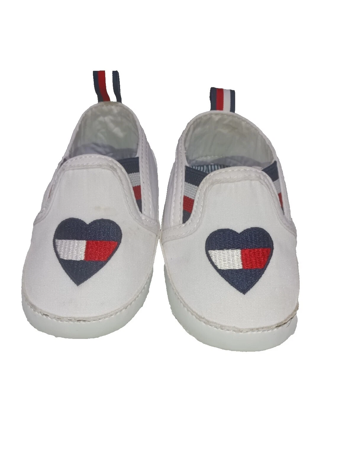 Tommy Hilfiger Leather Upper White Baby Shoes