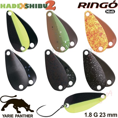 Yarie Ringo Midi Hade&Shibu 2 color 1.8 g 23 mm various colors