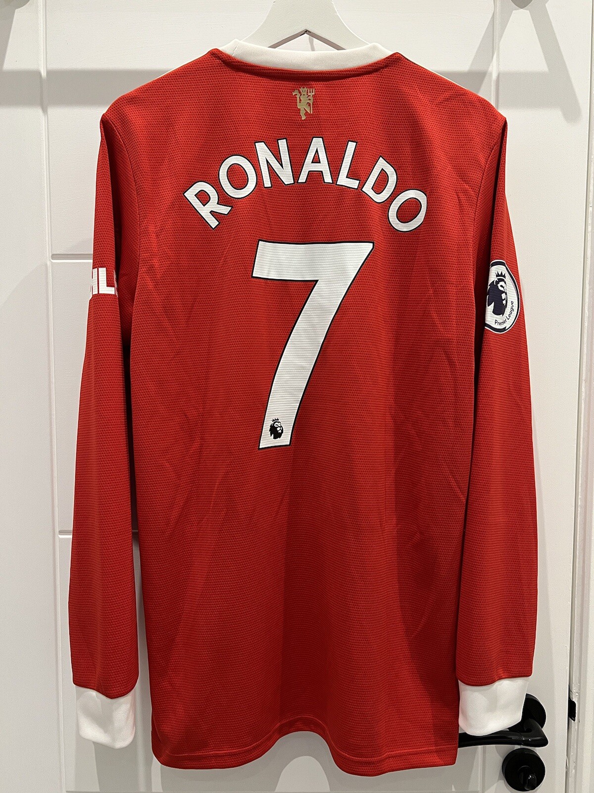 Manchester United Adidas 2021 2022 Home Shirt L/S Long #7 Ronaldo Size M MINT