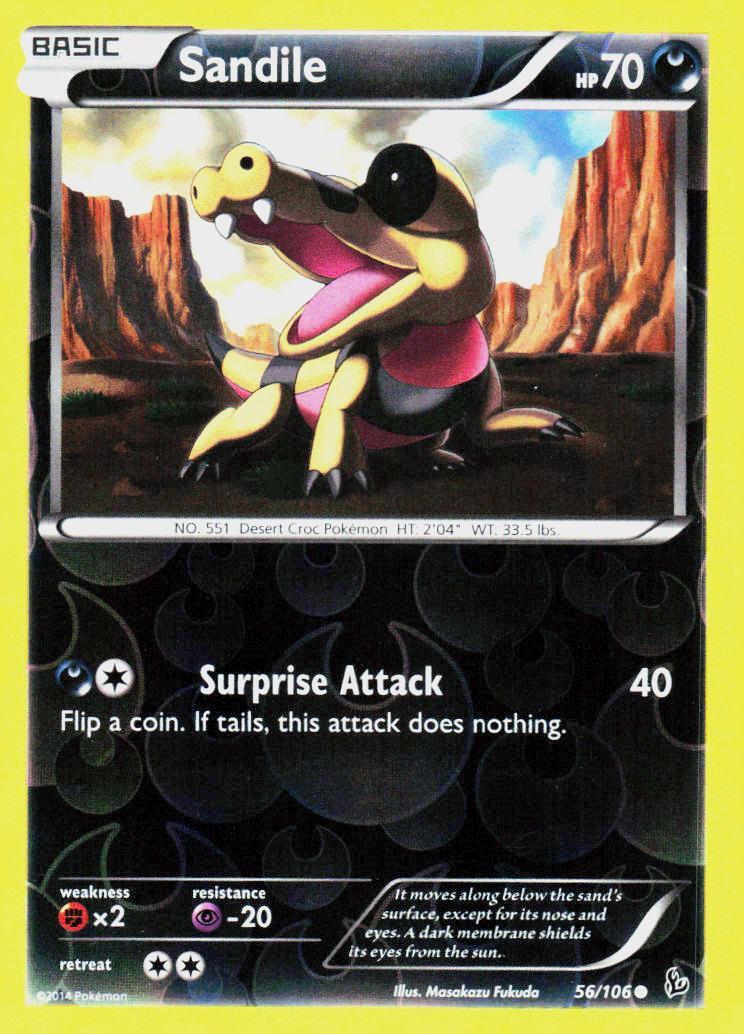 XY - Flashfire #56/106 Sandile Reverse Holo