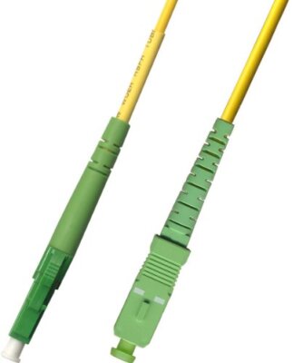13M (42.64ft) OS2 LC/APC to SC/APC Fiber Optic Cable Simplex Singlemode 9/125
