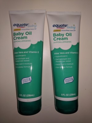 equate baby oil cream