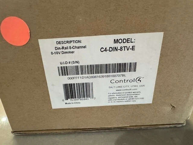 Control4 8-Channel 0-10V Dimmer C4-DIN-8TV-E - Image 3 of 3
